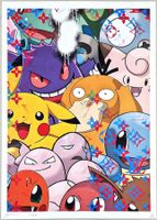 Death NYC Ltd Ed Pop Art Druck " Vuitton Graffiti Pokémon`s